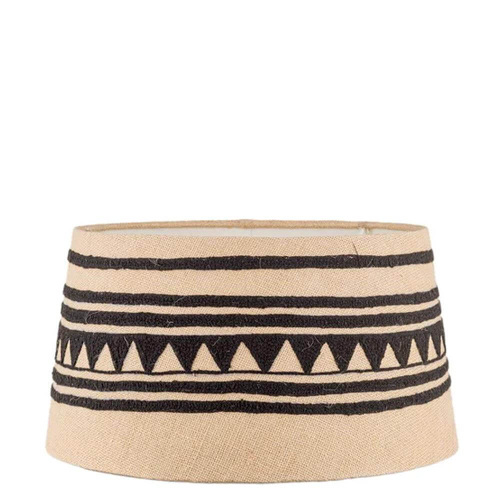 Nkuku Yongana Jute Pattern Lampshade Large